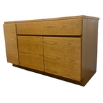 Load image into Gallery viewer, Wooden sideboard with two doors and a drawer on a white background
