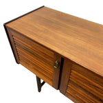 Load image into Gallery viewer, Wooden sideboard with a closed door on a white background
