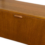 Load image into Gallery viewer, Wooden sideboard with a closed door on a white background
