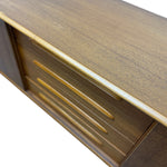 Load image into Gallery viewer, Wooden drawer with gold handles on a white background
