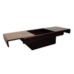 Load image into Gallery viewer, Wooden coffee table with a dark finish on a white background
