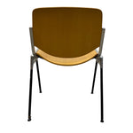 Load image into Gallery viewer, Chair with brown backrest and seat on a white background
