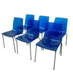 Load image into Gallery viewer, blue dining chairs

