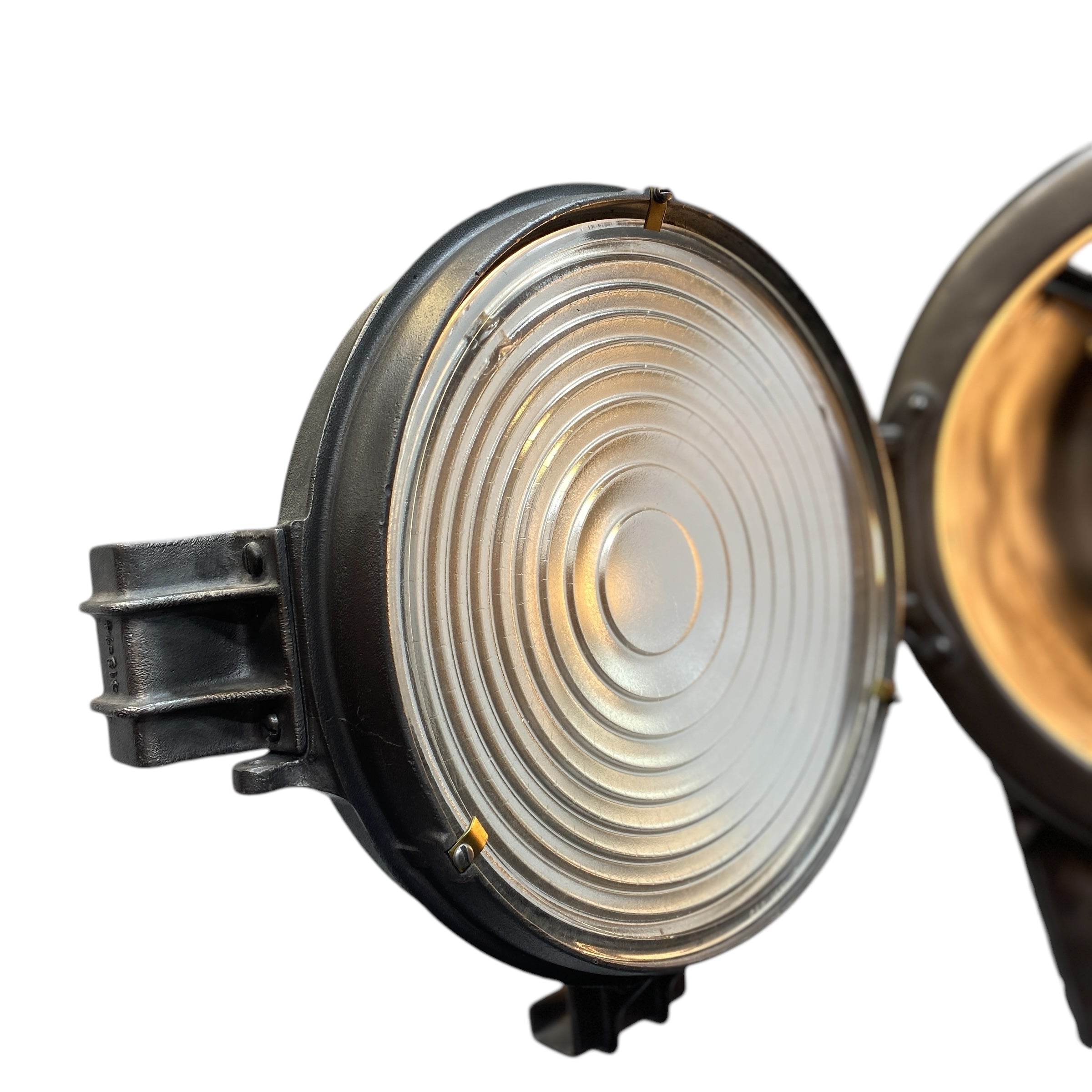 Glass Front Open Mole Richardson Theatre Lamp 1930s