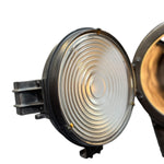 Load image into Gallery viewer, Glass Front Open Mole Richardson Theatre Lamp 1930s
