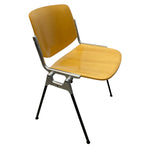 Load image into Gallery viewer, Wooden chair with metal legs on a white background
