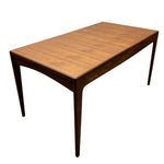 Load image into Gallery viewer, Wooden table with a dark brown finish on a white background
