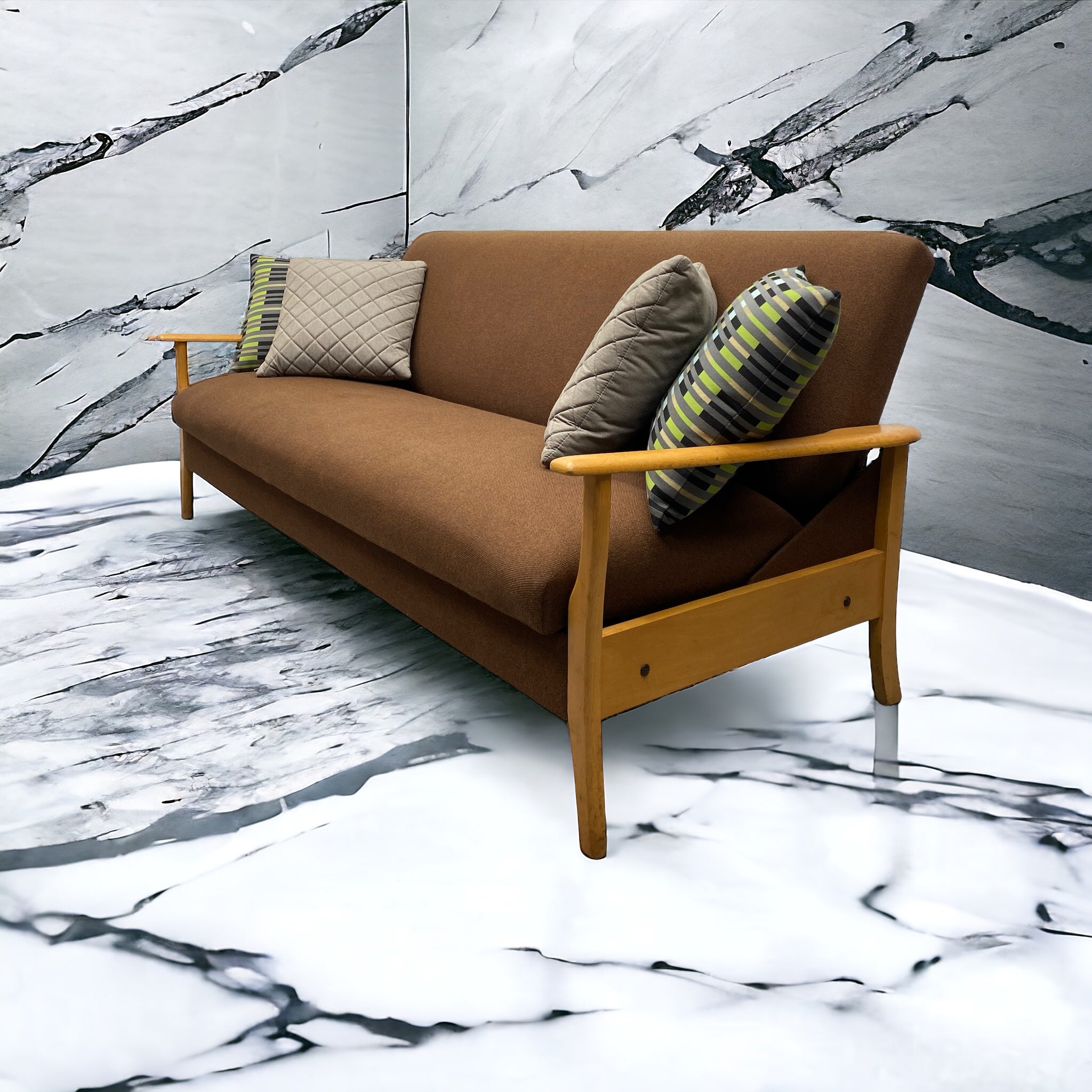 Room Set Midcentury Sofa Bed Scandart Danish Influence
