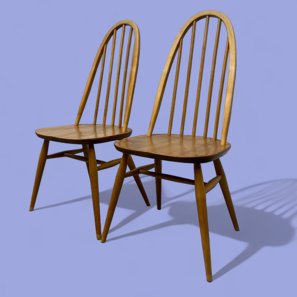 Ercol Quaker 365 Dining ChairS X 2