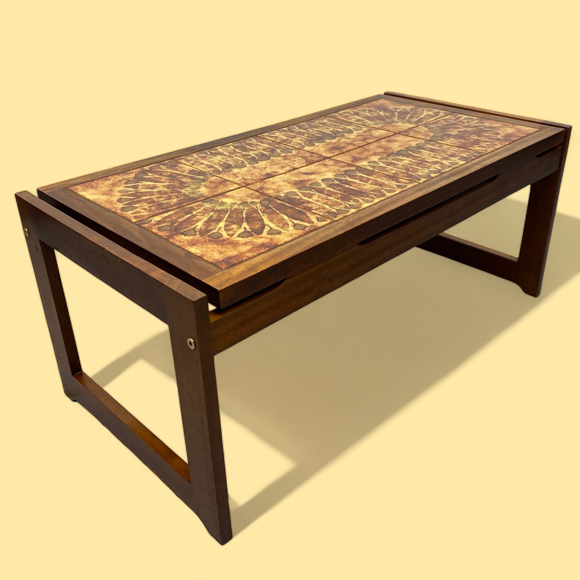 Vintage Tiled Coffee Table 70s Pool Bank Interiors