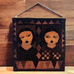 Load image into Gallery viewer, Hung Wall Hanging Vintage Wool 1980s Choir Ladies
