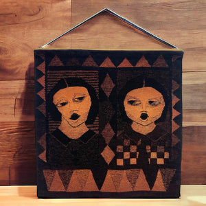 Hung Wall Hanging Vintage Wool 1980s Choir Ladies