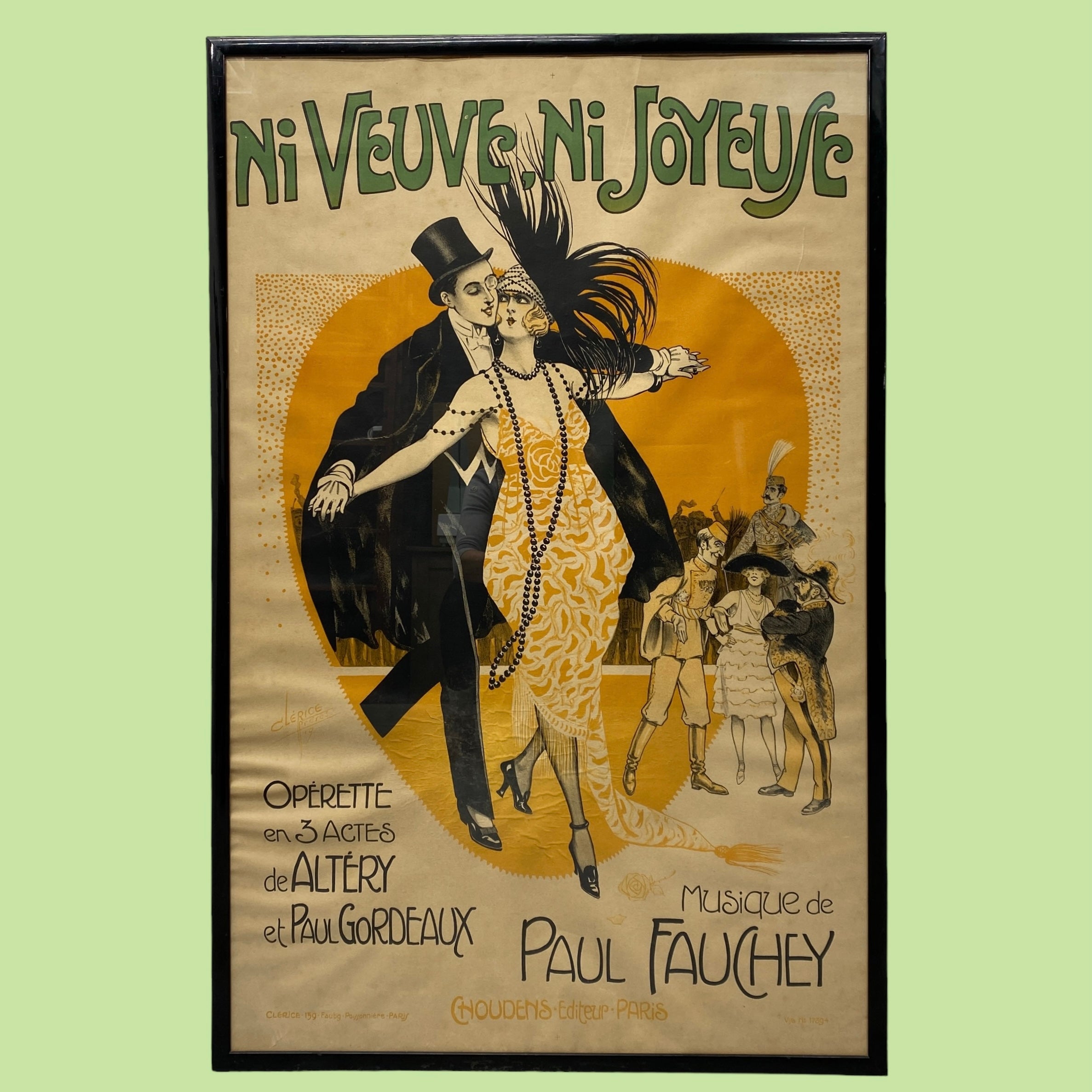 Art Nouveau Poster Opera Framed French