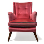 Load image into Gallery viewer, Vintage Lounge Chair Pink Velvet
