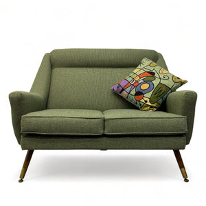 60s green Camira Fabric Sofa