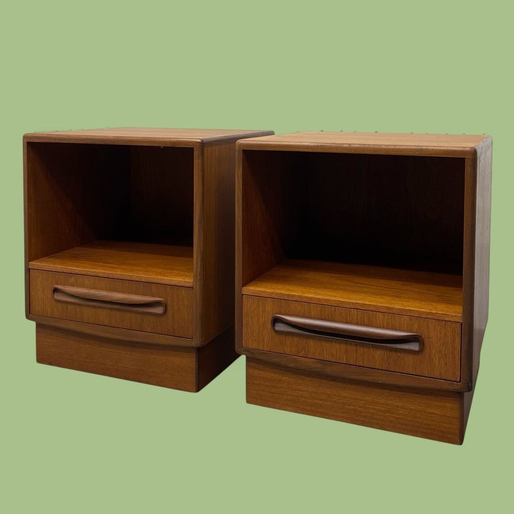 G Plan Fresco Bedside Tables Pair 