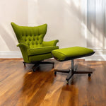 Load image into Gallery viewer, Room Set Lounge Chair Ottoman 1960&#39;s G Plan Blofeld 6250

