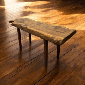 Room Set Midcentury Live Edge Coffee Table