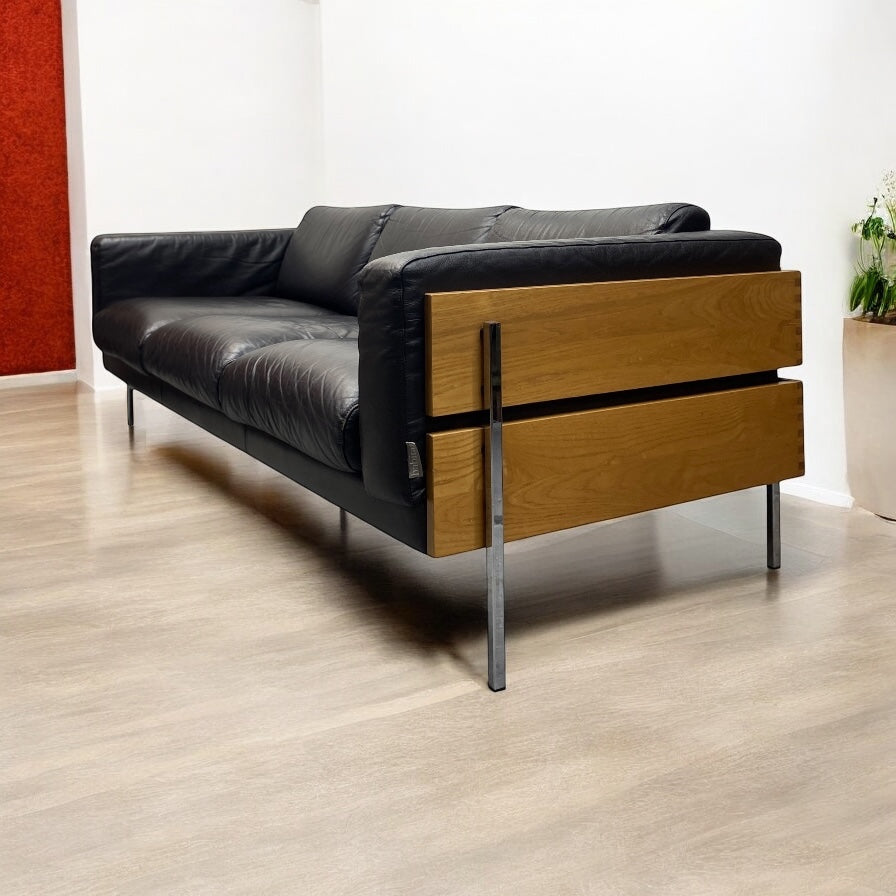 Room Set Habitat Forum 2 Robin Day Sofa Three Seater Brown Black