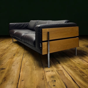 Room Set Habitat Forum 2 Robin Day Sofa Three Seater Brown Black