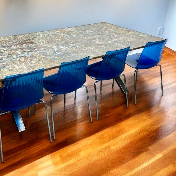 Room Set 12 Seater Dining Table Reclaimed Art College Work Bench