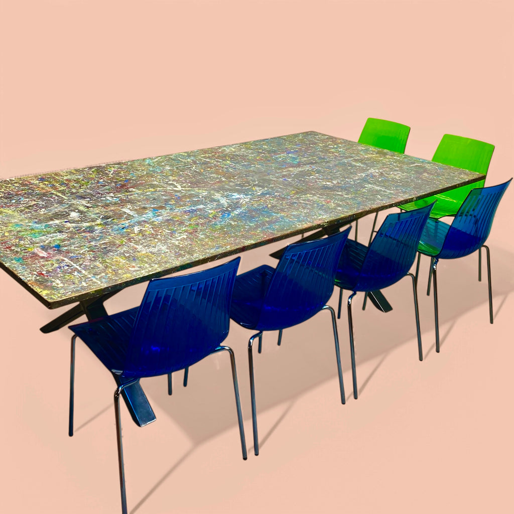 12 Seater Dining Table Reclaimed Art College Work Bench