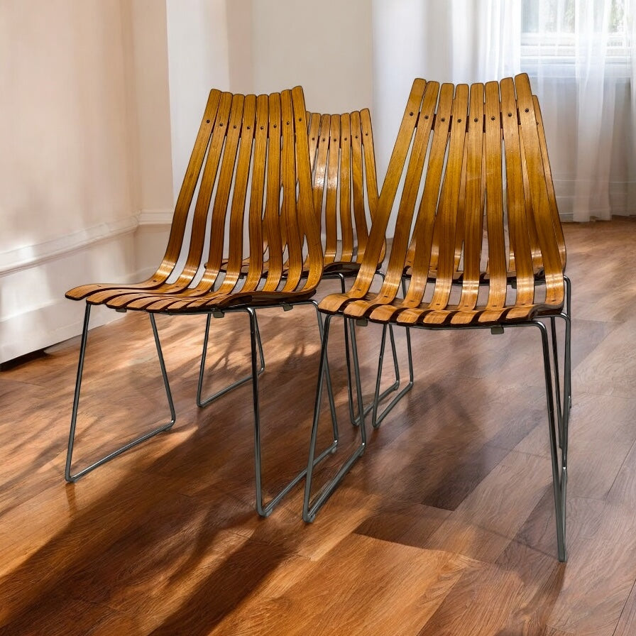 Room Set Midcentury Dining Chairs Hove Mobler 1960s