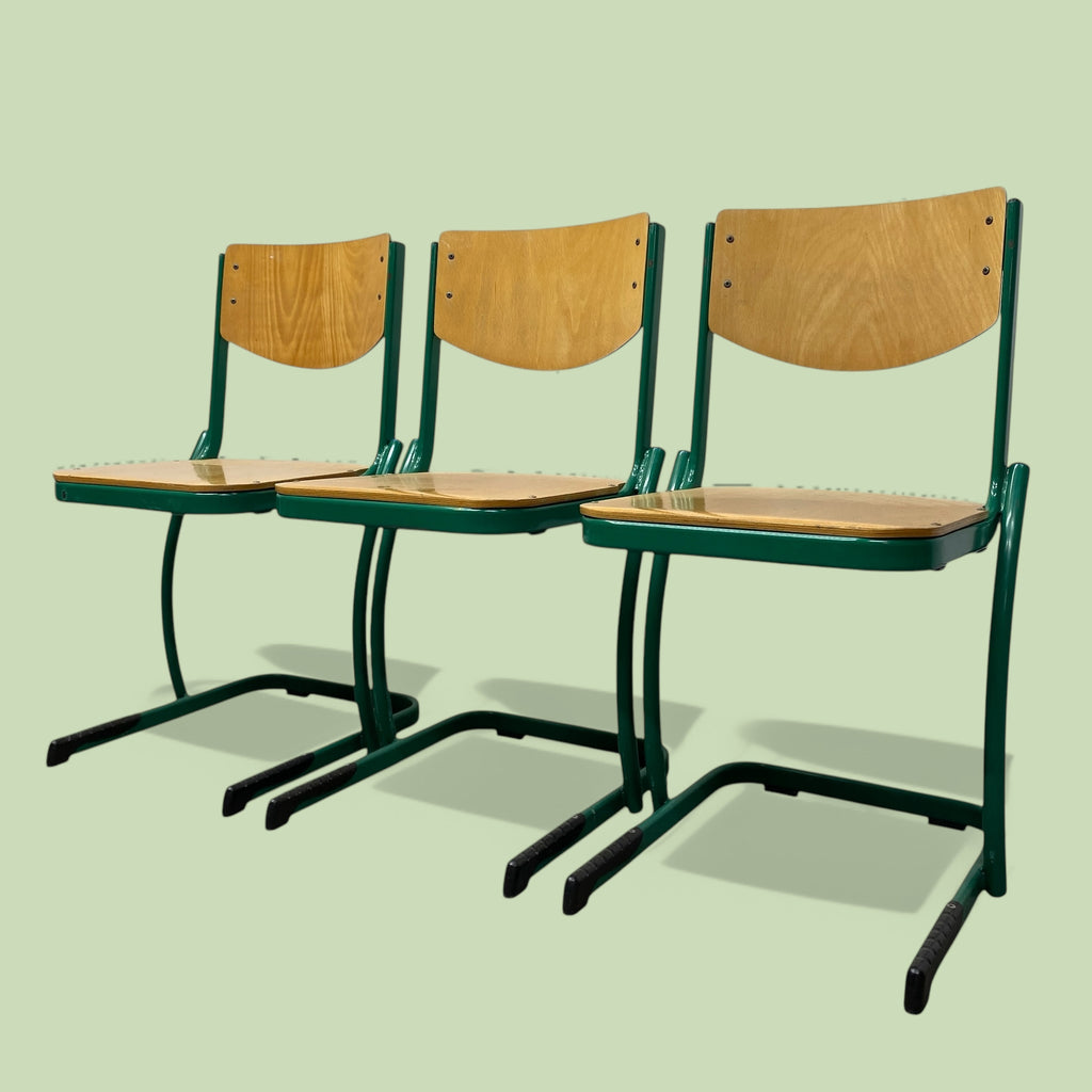 Bauhaus Chair Stackable Plywood German