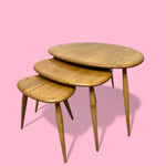Load image into Gallery viewer, Ercol Pebble Tables Nest Coffee Tables
