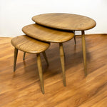 Load image into Gallery viewer, Room Set Ercol Pebble Tables Nest Coffee Tables
