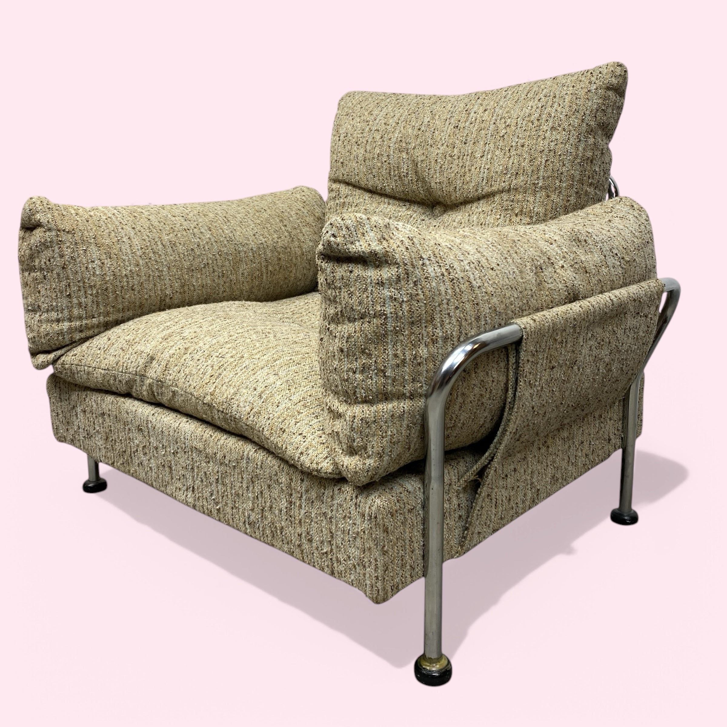Lounge Chair Tubular Steel 70s