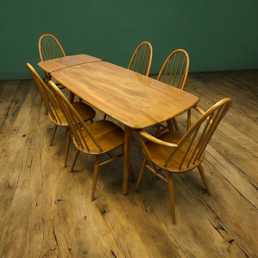 Ercol Dining Set nd Green Walls