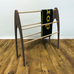 Load image into Gallery viewer, Wooden Floor Towel Rail Contemporary
