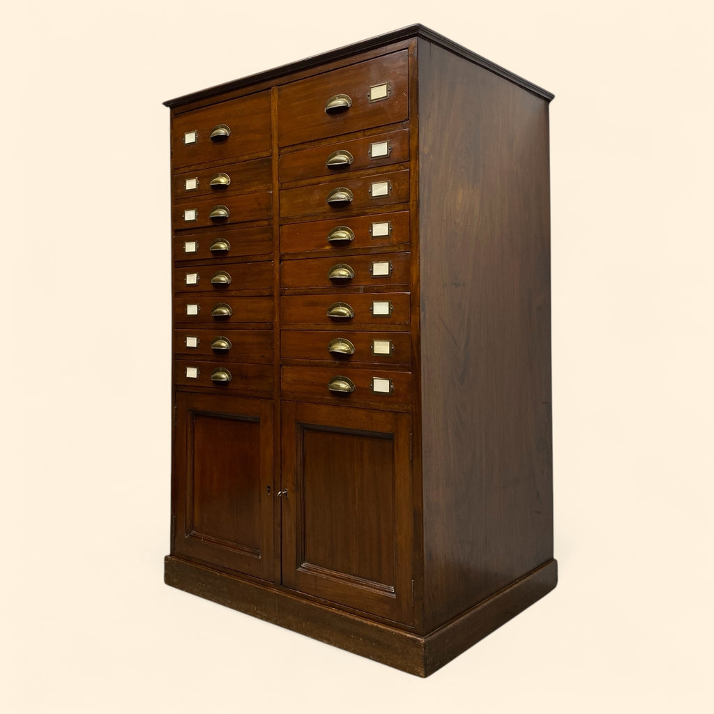 Mahogany Office Drawers Filing Cabinet