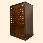Load image into Gallery viewer, Mahogany Office Drawers Filing Cabinet
