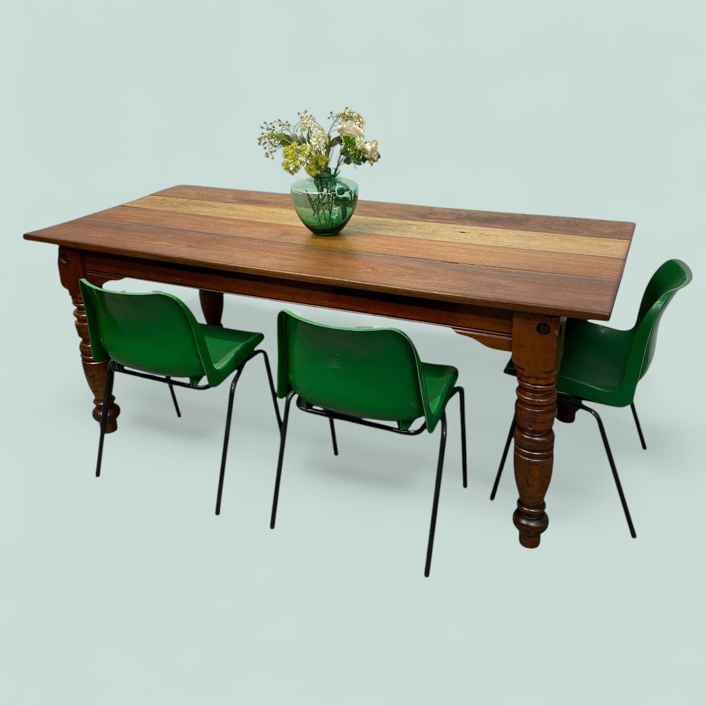 Reclaimed Dining Table Farmhouse Pitch Pine