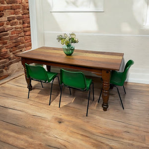 Room Set Reclaimed Dining Table Farmhouse Pitch Pine