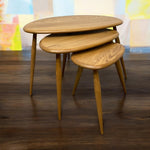 Load image into Gallery viewer, Wooden Floor Ercol Pebble Tables Nest Coffee Tables
