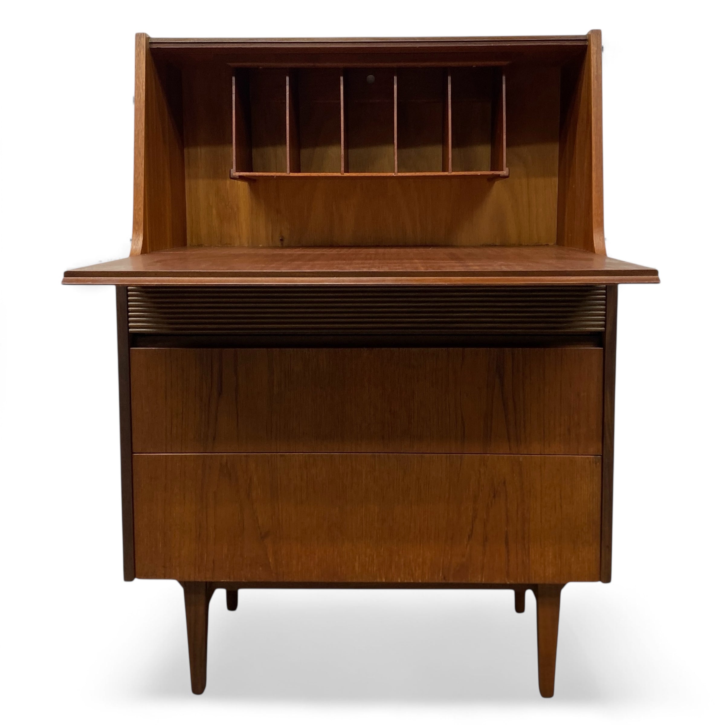 teak bureau desk 