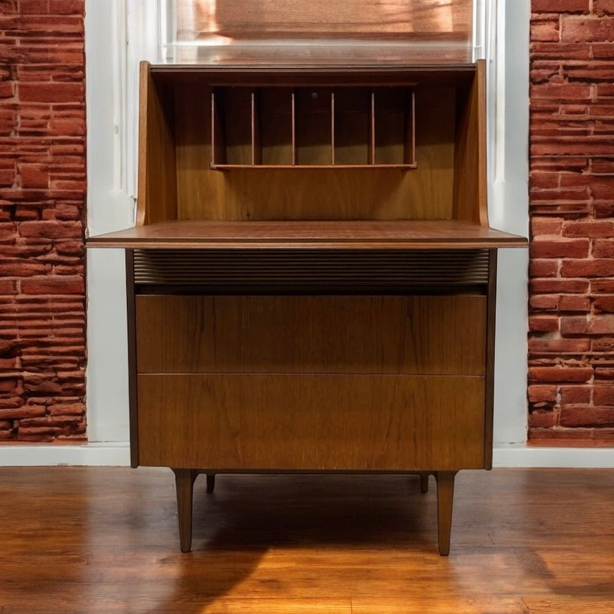 Room Set Midcentury Desk Bureau Teak Elliots of Newbury Danish Style