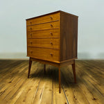 Load image into Gallery viewer, Room Set MidCentury Chest Of Drawers Tallboy Walnut
