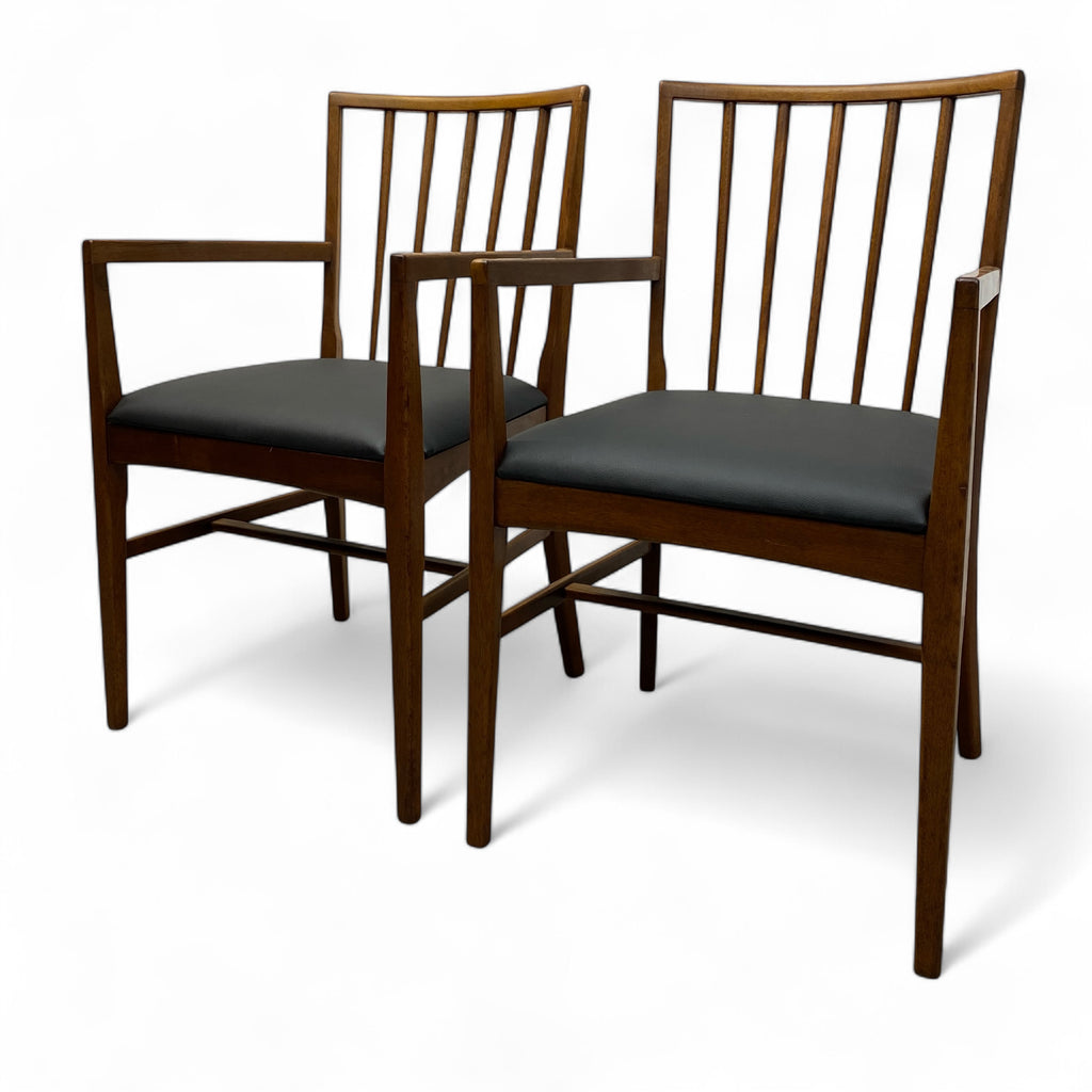 Midcentury Carver Dining Chairs Danish Teak