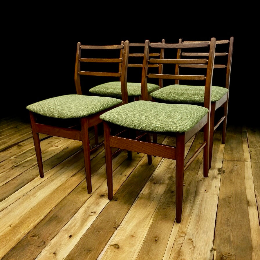 Room Set Midcentury Dining Chairs by Scandart