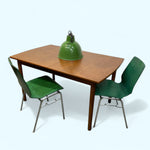 Load image into Gallery viewer, Blue Background Vanson Dining Table 70s Teak Extendable
