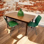 Load image into Gallery viewer, Room Set Vanson Dining Table 70s Teak Extendable Green Chairs
