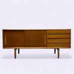 Load image into Gallery viewer, Credenza Midcentury Teak Sideboard
