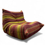 Load image into Gallery viewer, stripped button back fabric togo sofa
