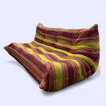 Load image into Gallery viewer, Triple three seater togo sofa piece coloured background
