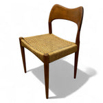 Load image into Gallery viewer, Danish Midcentury Dining Chair Arne Hovmand Olsen Mogens Kold Papercord

