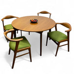 Load image into Gallery viewer, Midcentury Danish Dining Set Erik Kirkegaard Model 49 &amp; Danish Dining Table Circular Extendable
